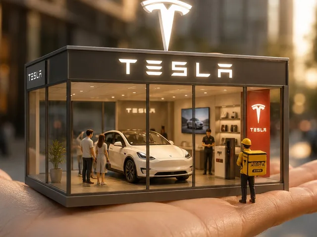 Surreal Miniature Tesla Showroom preview image 1
