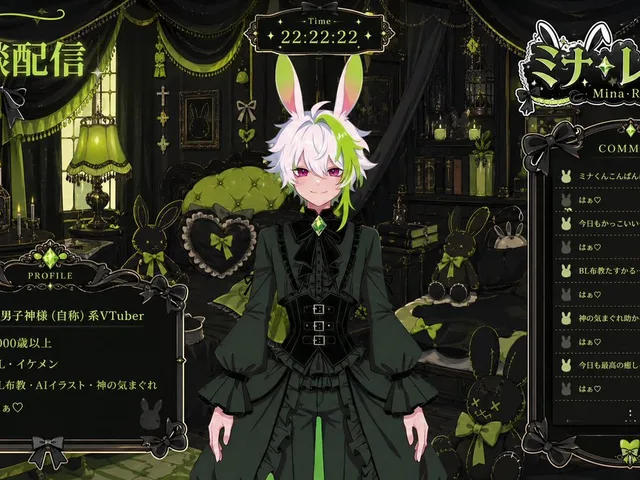 VTuber Streaming Overlay Layout preview image 1