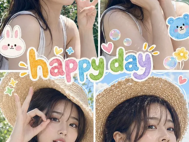 Summer Selfie Sticker Collage preview image 1