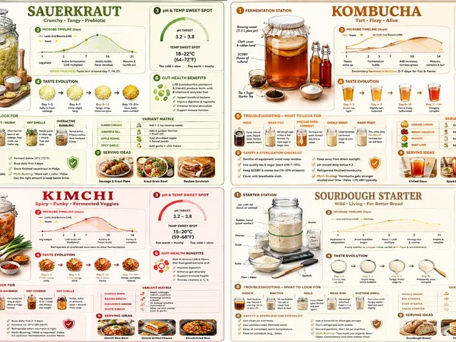 Fermentation Science Infographic Grid preview image 1
