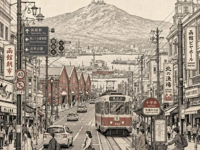 Vintage Hakodate Travel Poster preview image 1