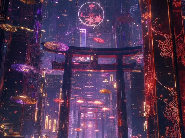Neon Kyoto Rain Alley preview image 1