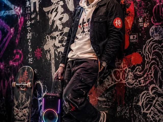 Japanese Graffiti Art Portrait preview image 1