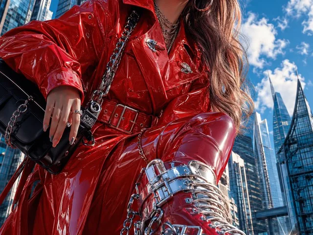 Cyberpunk High-Fashion Editorial preview image 1
