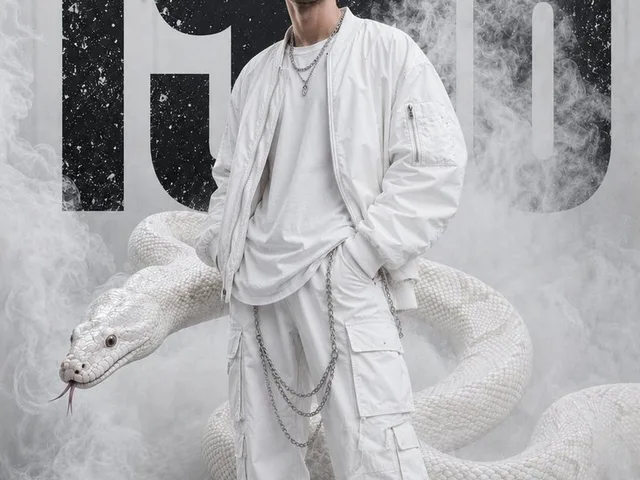 Monochromatic High-Fashion Editorial with Python preview image 1