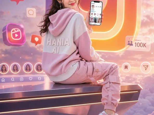 Floating Instagram Creator Portrait preview image 1