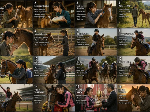 16-Panel Horse Racing Storyboard preview image 1