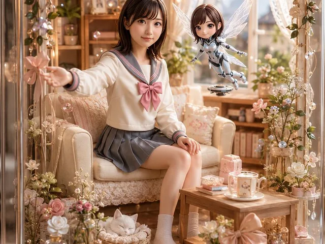 Pastel Maruko Dollhouse Diorama preview image 1