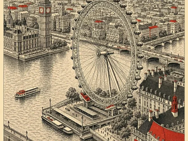 Vintage Travel Poster Illustration preview image 1