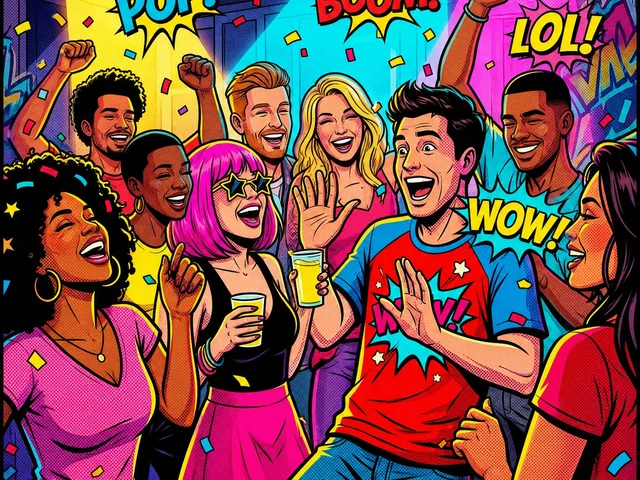 Vibrant Pop Art Party Scene preview image 1