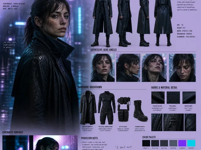 Neo-Noir Character Design Board preview image 1