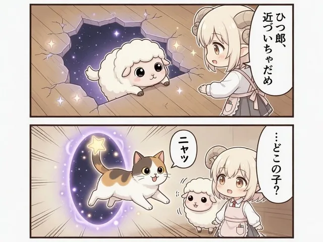 卡哇伊羊女孩传送门漫画 preview image 1