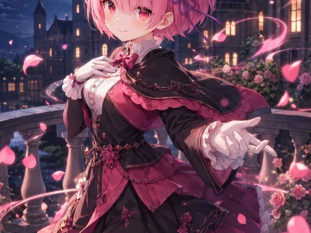 Moonlit Gothic Lolita Balcony preview image 1