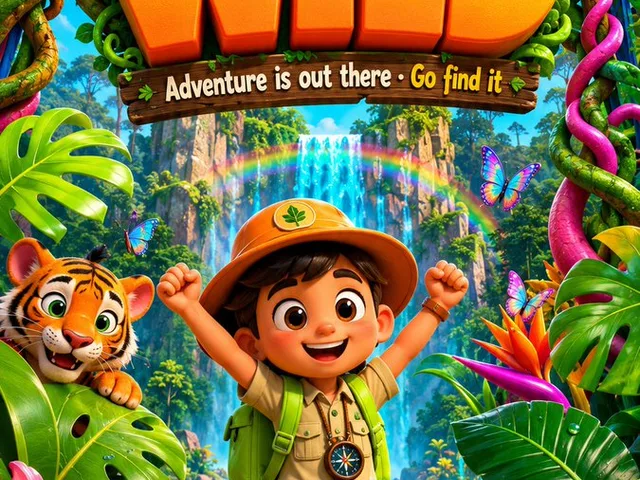 3D Jungle Adventure Poster preview image 1