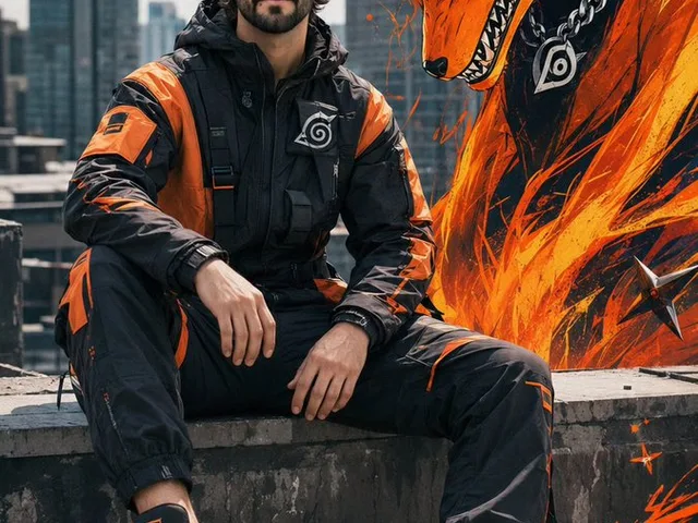 Futuristic Sportswear Campaign Portrait preview image 1