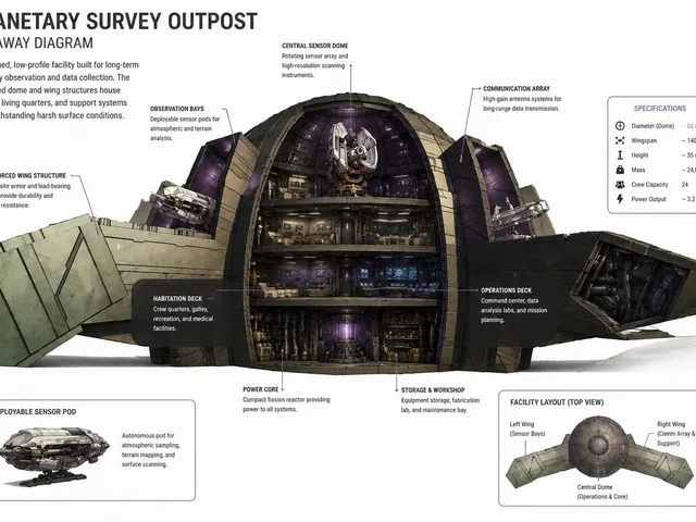 Planetary Survey Outpost Cutaway preview image 1