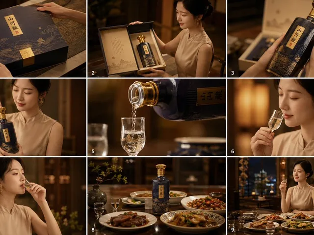 Cinematic Baijiu 9-Panel Storyboard preview image 1