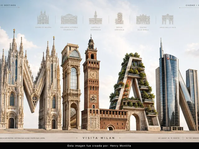 Luxury Milan Typographic Travel Poster preview image 1