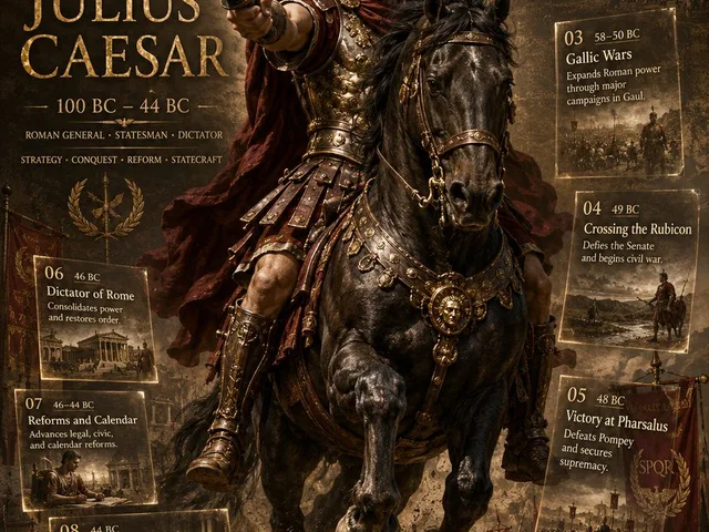 Julius Caesar Epic Timeline Poster preview image 1