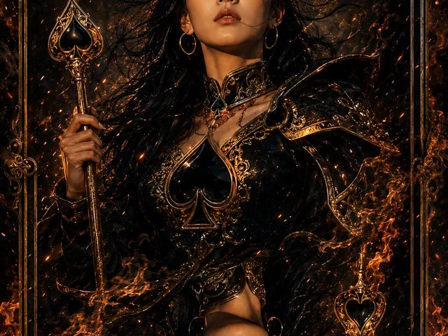 Queen of Spades Fantasy Playing Card preview image 1