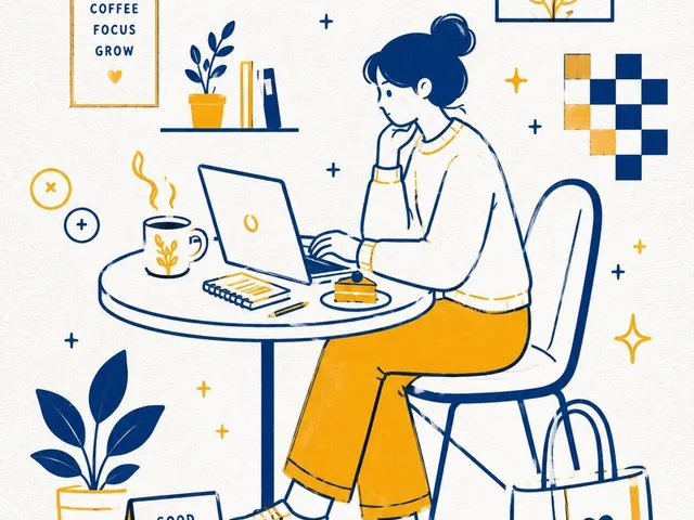 Scandinavian Minimalist Café Illustration preview image 1