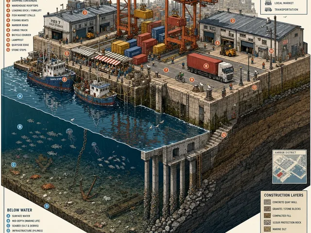 Isometric Harbor District Cross-Section preview image 1