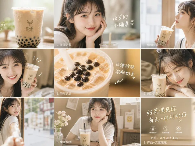 Milk Tea Commercial Storyboard preview image 1