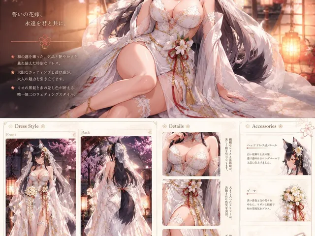 Ookami Mio Wedding Dress Sheet preview image 1