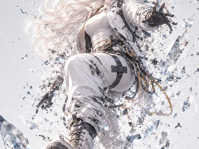 White-Haired Crystal Action Hero preview image 1