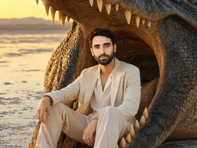 Man Inside Giant Crocodile Mouth preview image 1