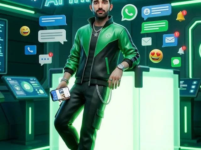 WhatsApp AI Influencer 3D Poster preview image 1
