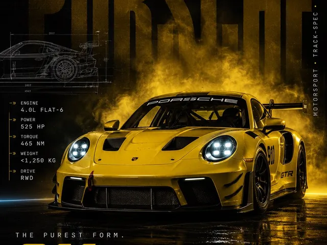 Cinematic Porsche Motorsport Poster preview image 1