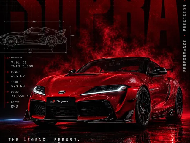 Red Toyota GR Supra Motorsport Poster preview image 1
