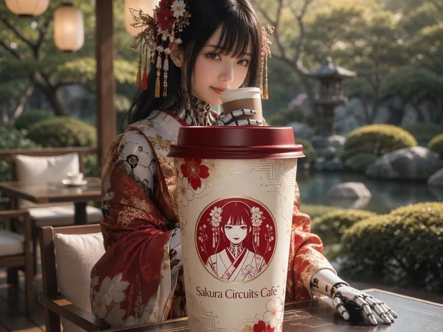 Cyber Kimono Café Portrait preview image 1