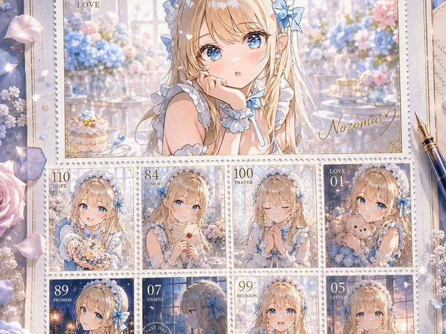 Anime Love Stamp Sheet preview image 1