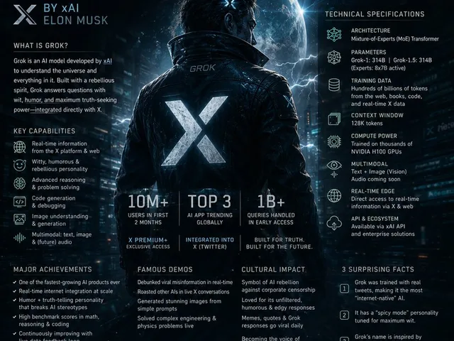 Grok AI 社论信息图海报 preview image 1