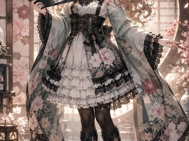 Gothic Lolita Furisode Outfit preview image 1