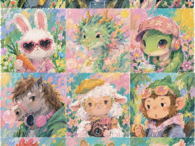 Pastel Zodiac Avatar Grid preview image 1