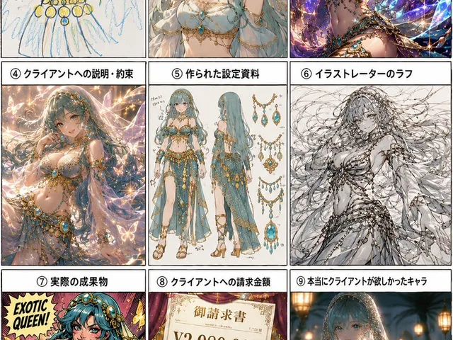 Nine-Panel Character Production Meme preview image 1
