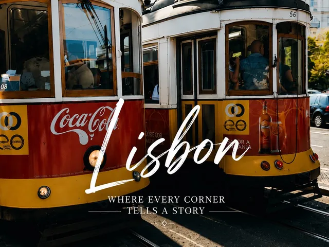 Lisbon Vintage Tram Travel Poster preview image 1