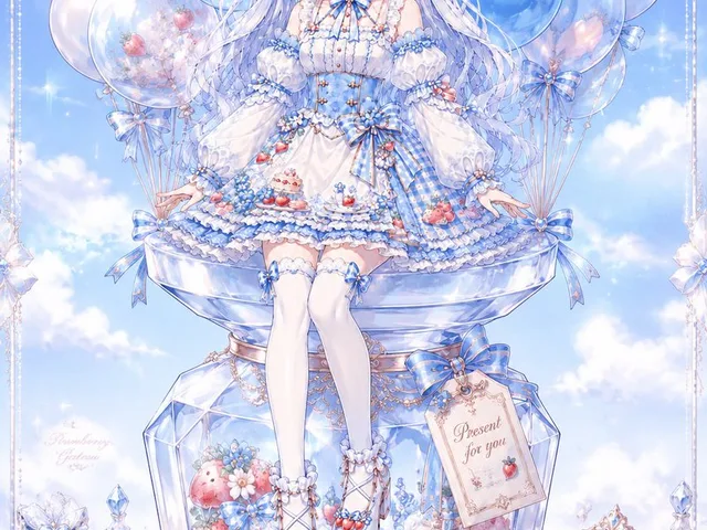 Pastel Anime Celebration Jar Visual preview image 1