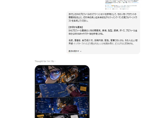 ChatGPT 赛博朋克漫画截图 preview image 1