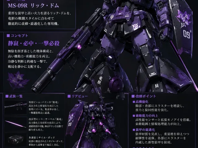Custom Zeon Mobile Suit Overhaul preview image 1