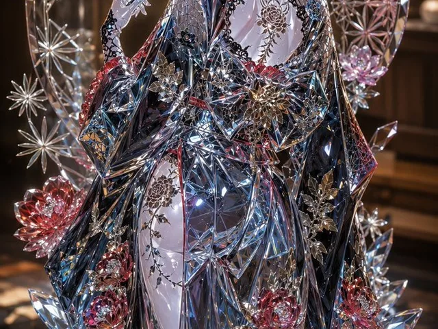 Edo Kiriko Gothic Kimono Glass Maiden preview image 1