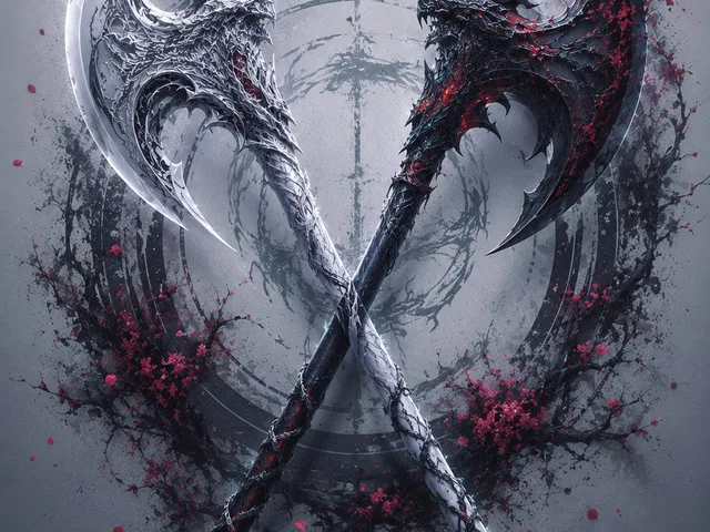 Crossed Dark Eastern Fantasy Halberds preview image 1
