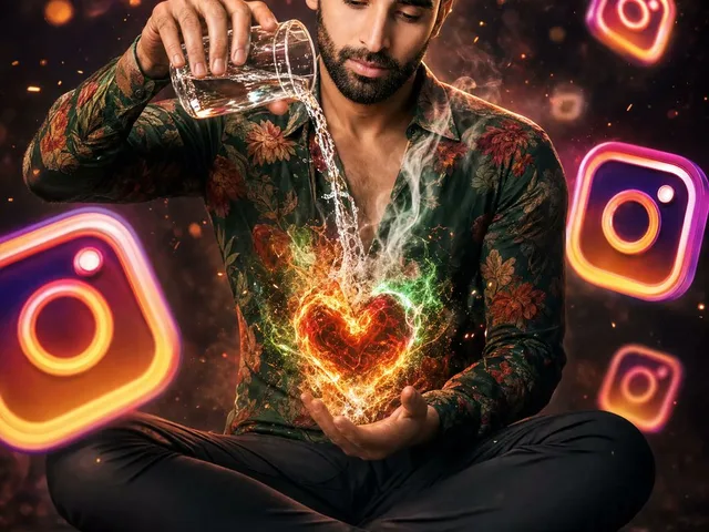 Neon Instagram Magic Heart Portrait preview image 1