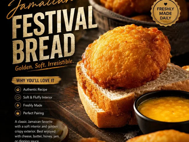 Luxury Jamaican Festival Bread Poster preview image 1