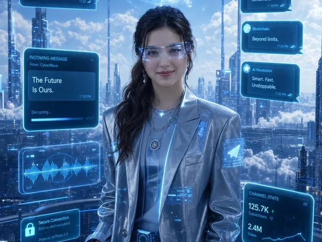 Luxury Telegram Cyber Hub Poster preview image 1
