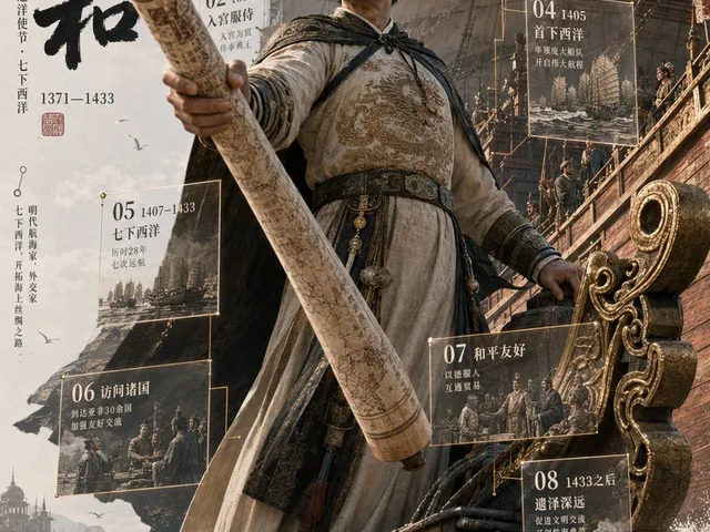 郑和3D历史档案海报 preview image 1