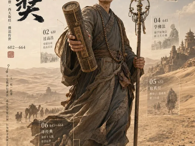 3D Xuanzang Historical Archive Poster preview image 1